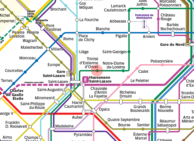 Trinite d'Estienne d'Orves station map