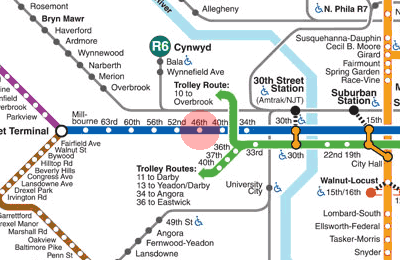 46th Street station map