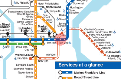 5th Street station map
