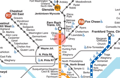 Logan station map