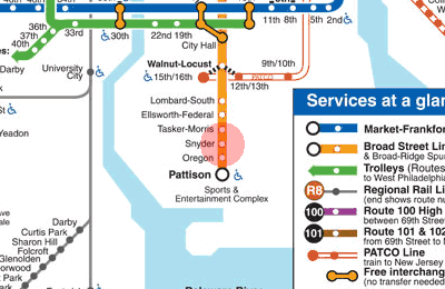 Snyder station map