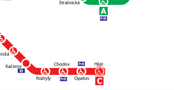 Haje station map