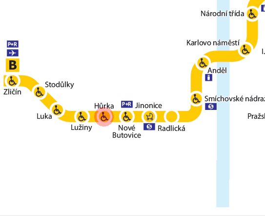 Hurka station map