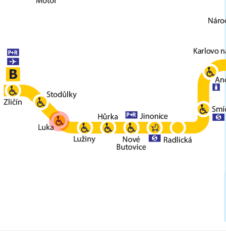 Luka station map