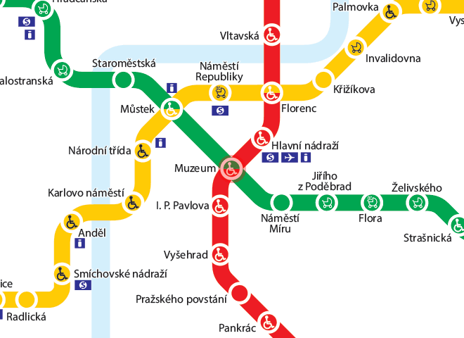 Muzeum station map