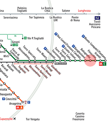 Bolognetta station map