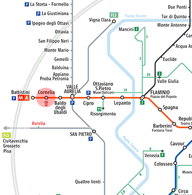Cornelia station map