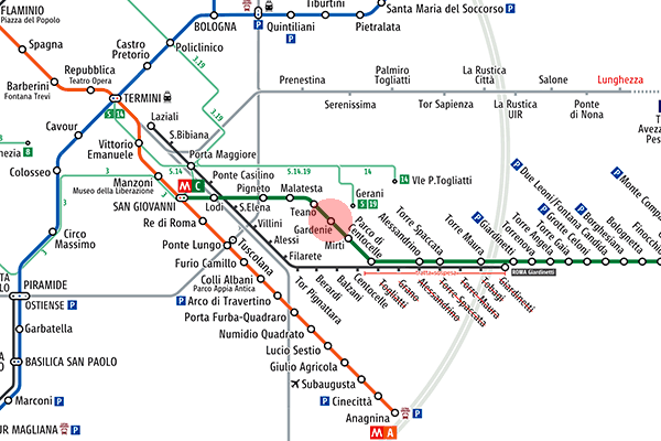 Gardenie station map
