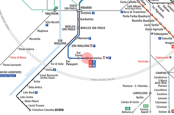 Laurentina station map