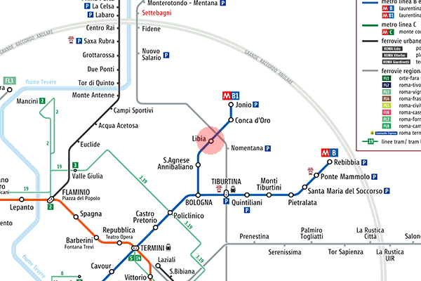 Libia station map