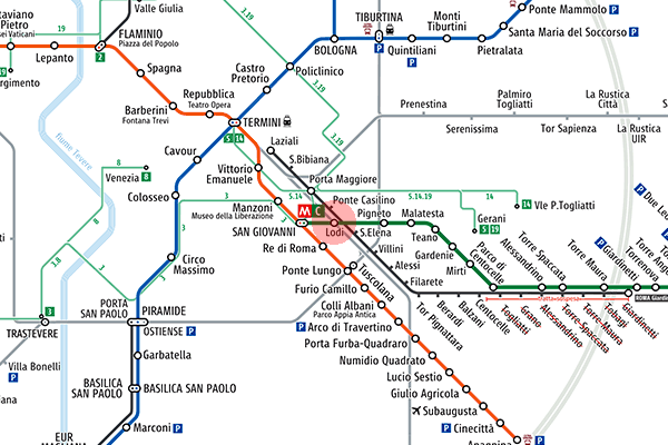 Lodi station map