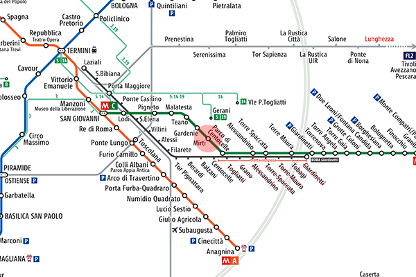 Mirti station map