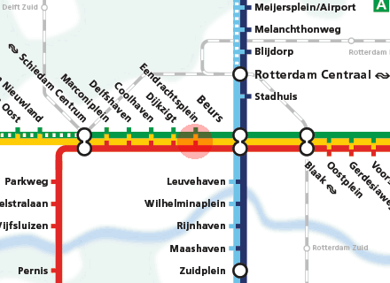 Eendrachtsplein station map