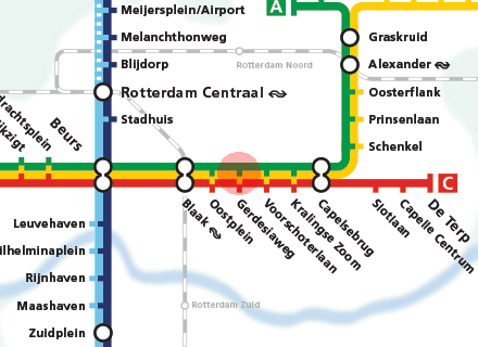 Gerdesiaweg station map