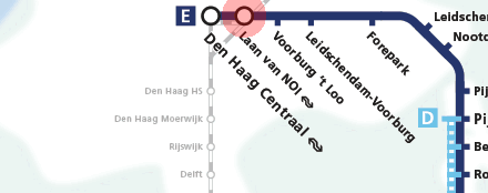 Laan van NOI station map