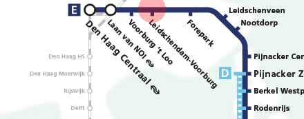 Leidschendam-Voorburg station map