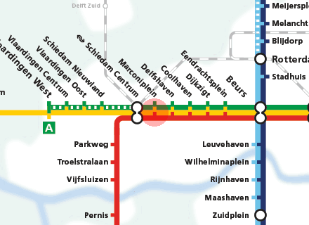 Marconiplein station map