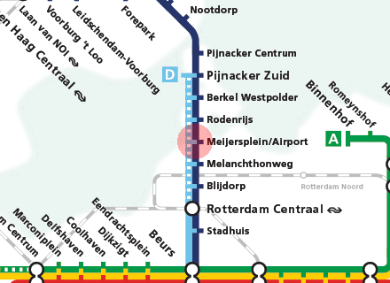 Meijersplein station map