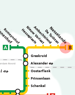 Nesselande station map