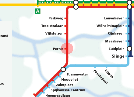 Pernis station map