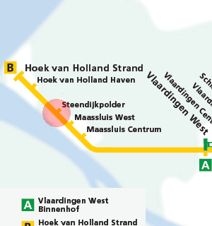 Steendijkpolder station map