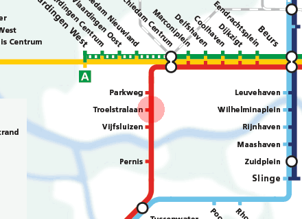 Troelstralaan station map