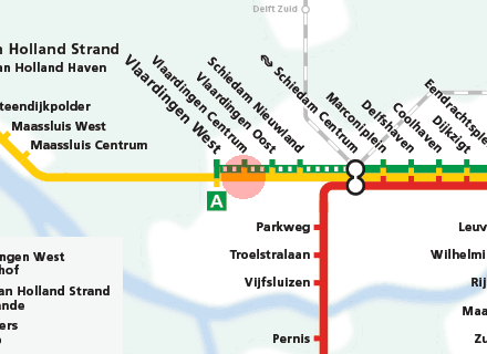 Vlaardingen Centrum station map