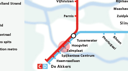 Zalmplaat station map