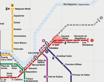 Alcantara station map