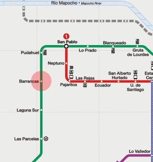 Barrancas station map