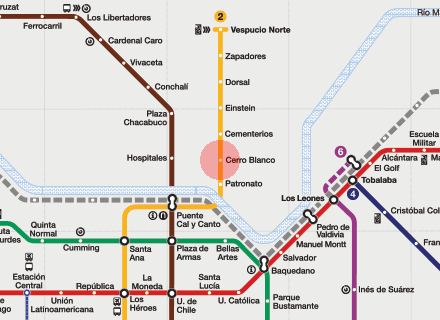 Cerro Blanco station map