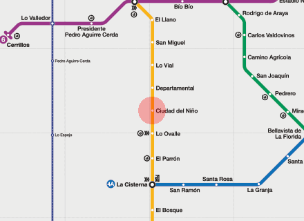 Ciudad del Nino station map