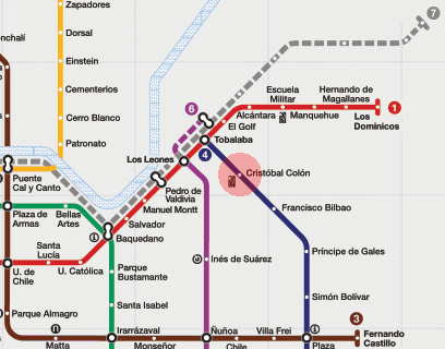 Cristobal Colon station map