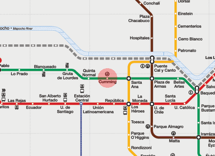 Cumming station map