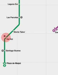 Del Sol station map