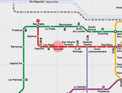 Ecuador station map