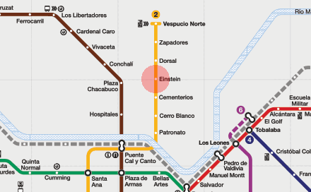 Einstein station map