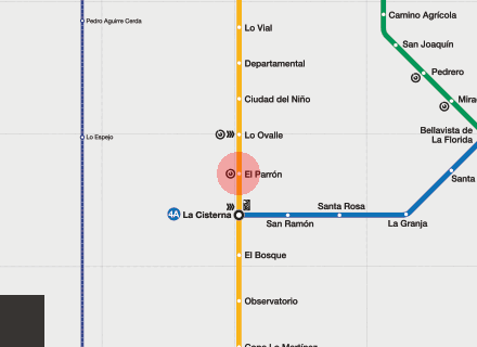 El Parron station map