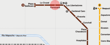 Ferrocarril station map