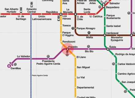 Franklin station map