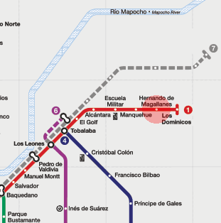 Hernando de Magallanes station map