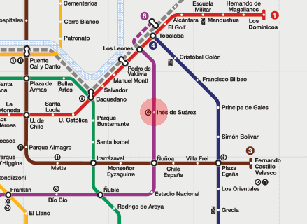 Ines de Suarez station map