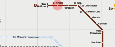 Lo Cruzat station map