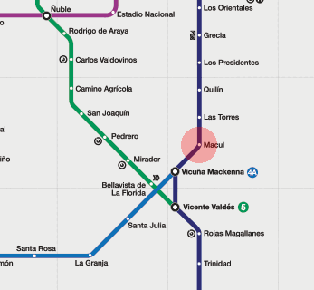 Macul station map