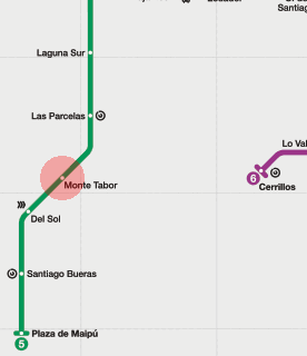 Monte Tabor station map