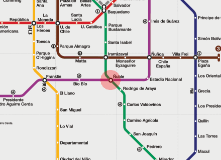 Nuble station map