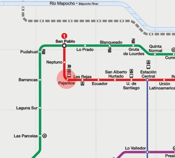 Pajaritos station map