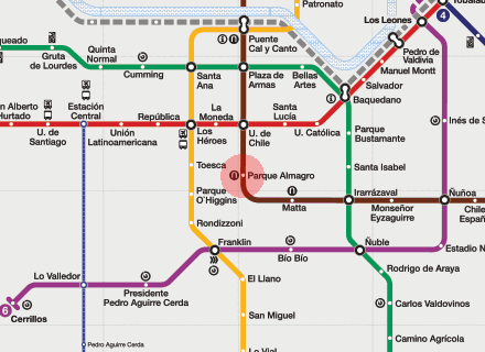 Parque Almagro station map