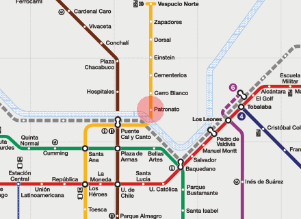 Patronato station map