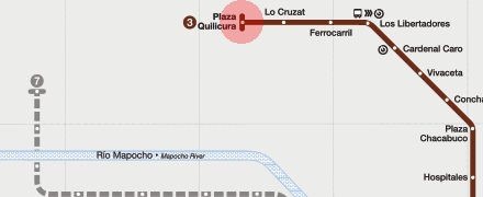 Plaza Quilicura station map